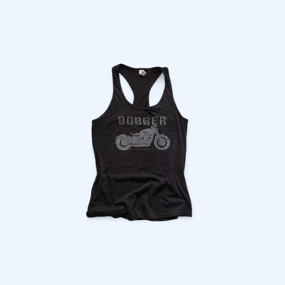 Black Y2K motorcycle tank top size M by Next Level